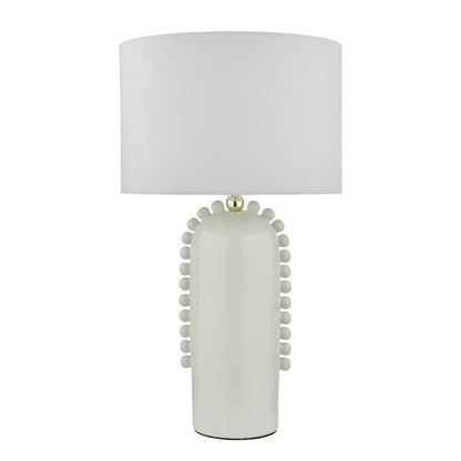 Sucre White Ceramic Table Lamp with Shade