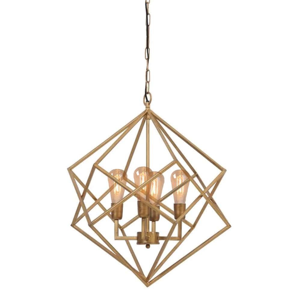 Drizella 4 Light Gold Pendant