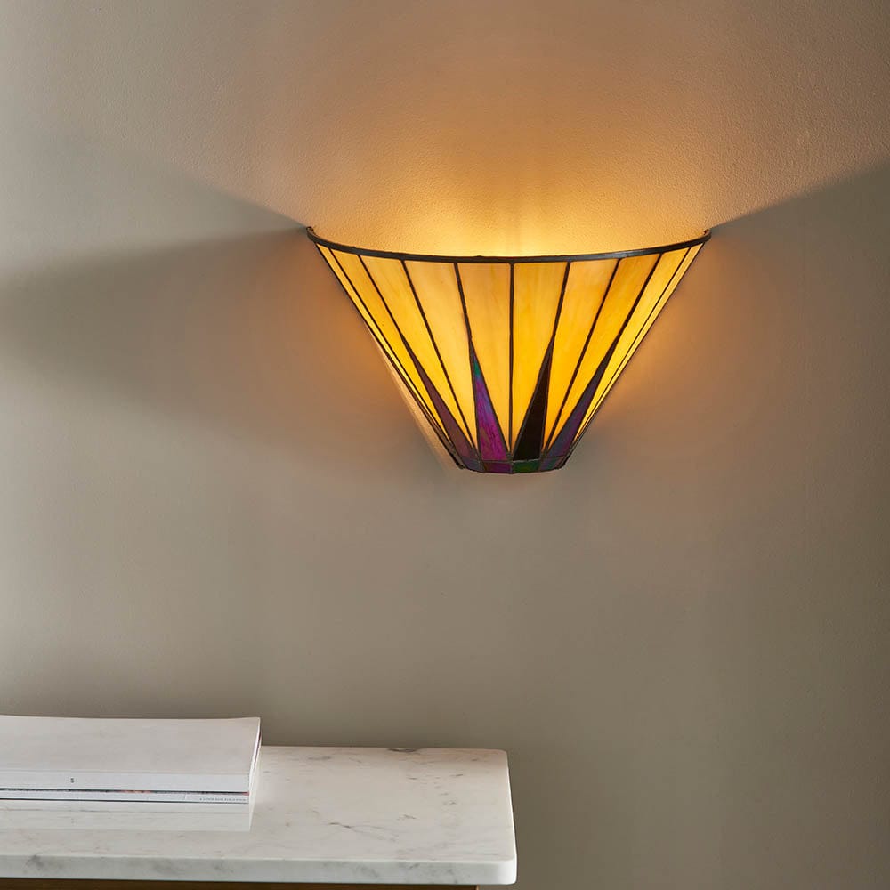 Dark Star Tiffany Wall Light with Shade