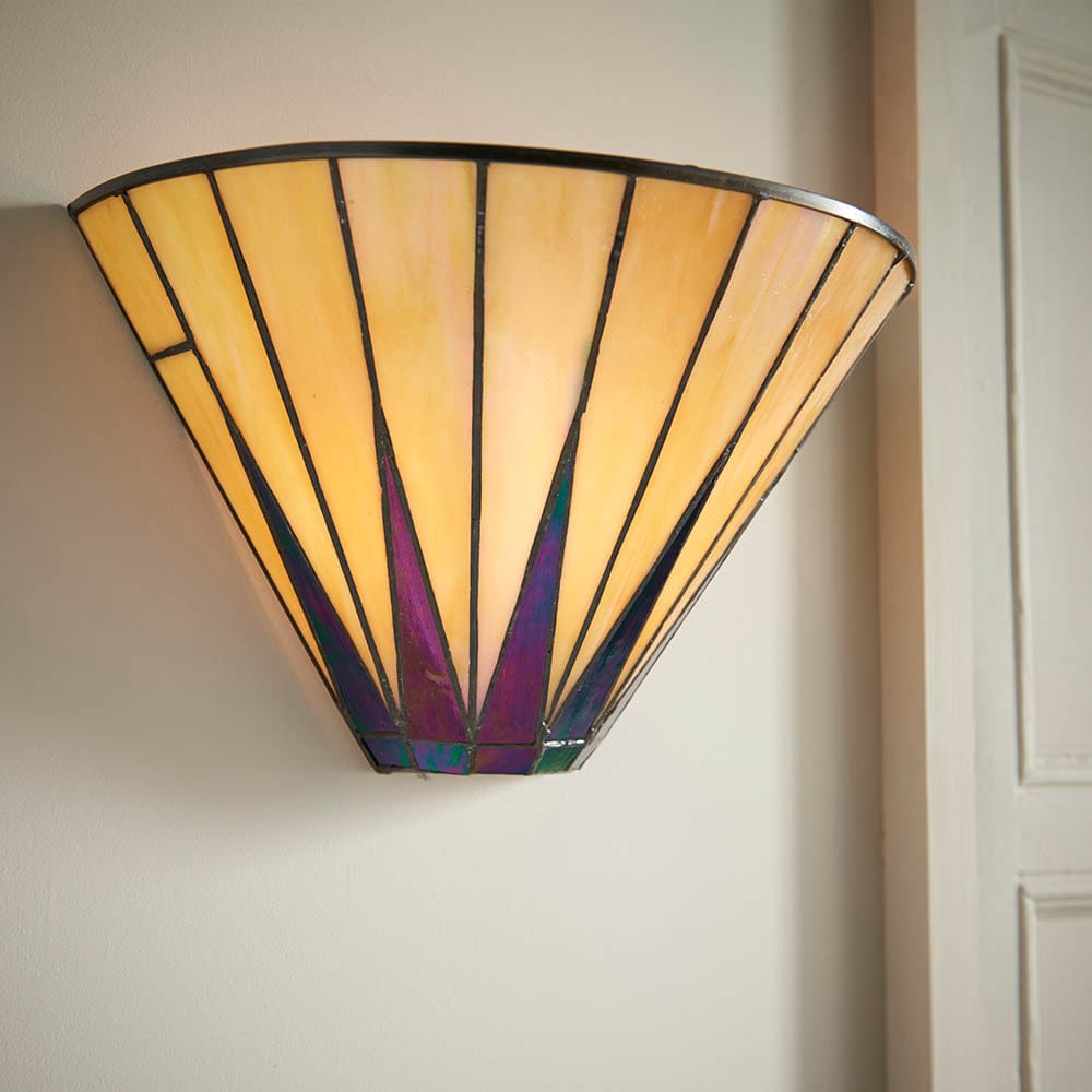 Dark Star Tiffany Wall Light with Shade