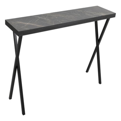 Data Console Table Dark Marble