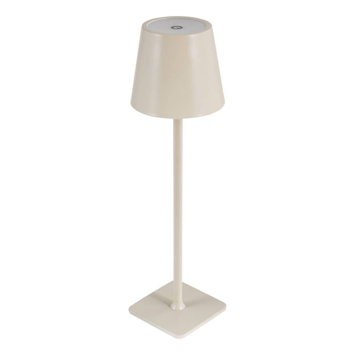 Derrick Satin Taupe Rechargeable Table Lamp