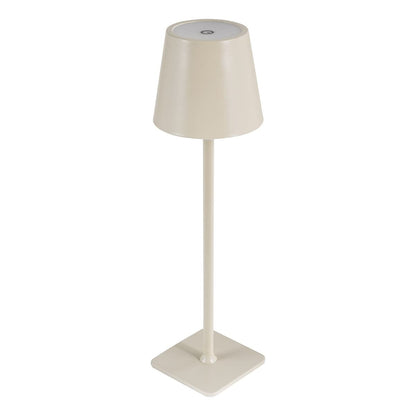 Derrick Satin Taupe Rechargeable Table Lamp
