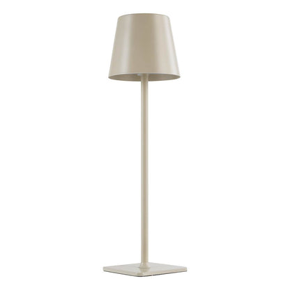Derrick Satin Taupe Rechargeable Table Lamp