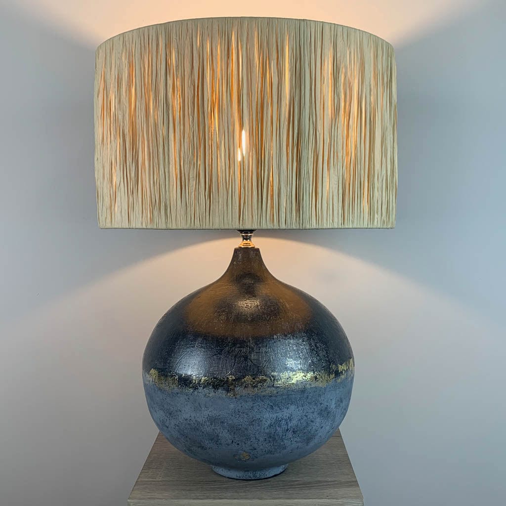 Dusk Loma Table Lamp with Natural Raffia Shade