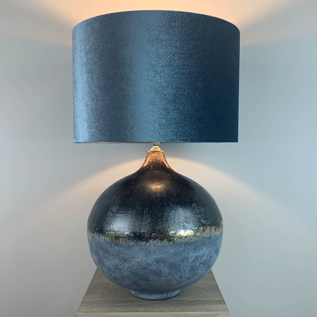 Dusk Loma Table Lamp with Velvet Shade