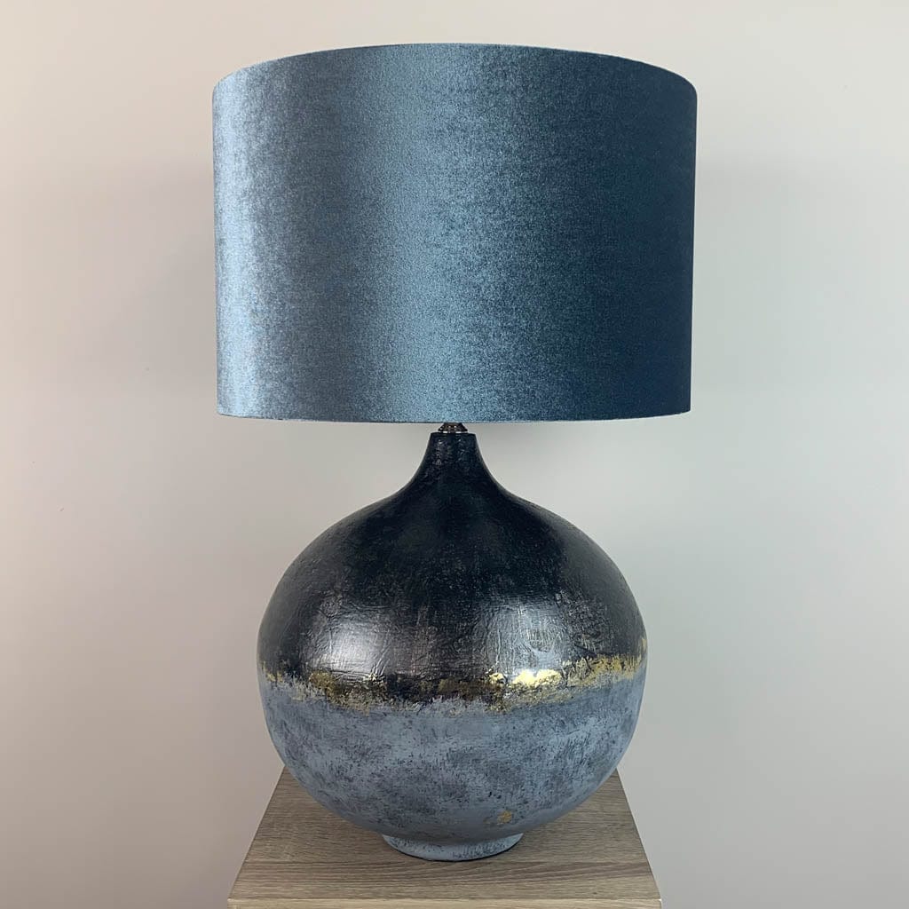 Dusk Loma Table Lamp with Velvet Shade