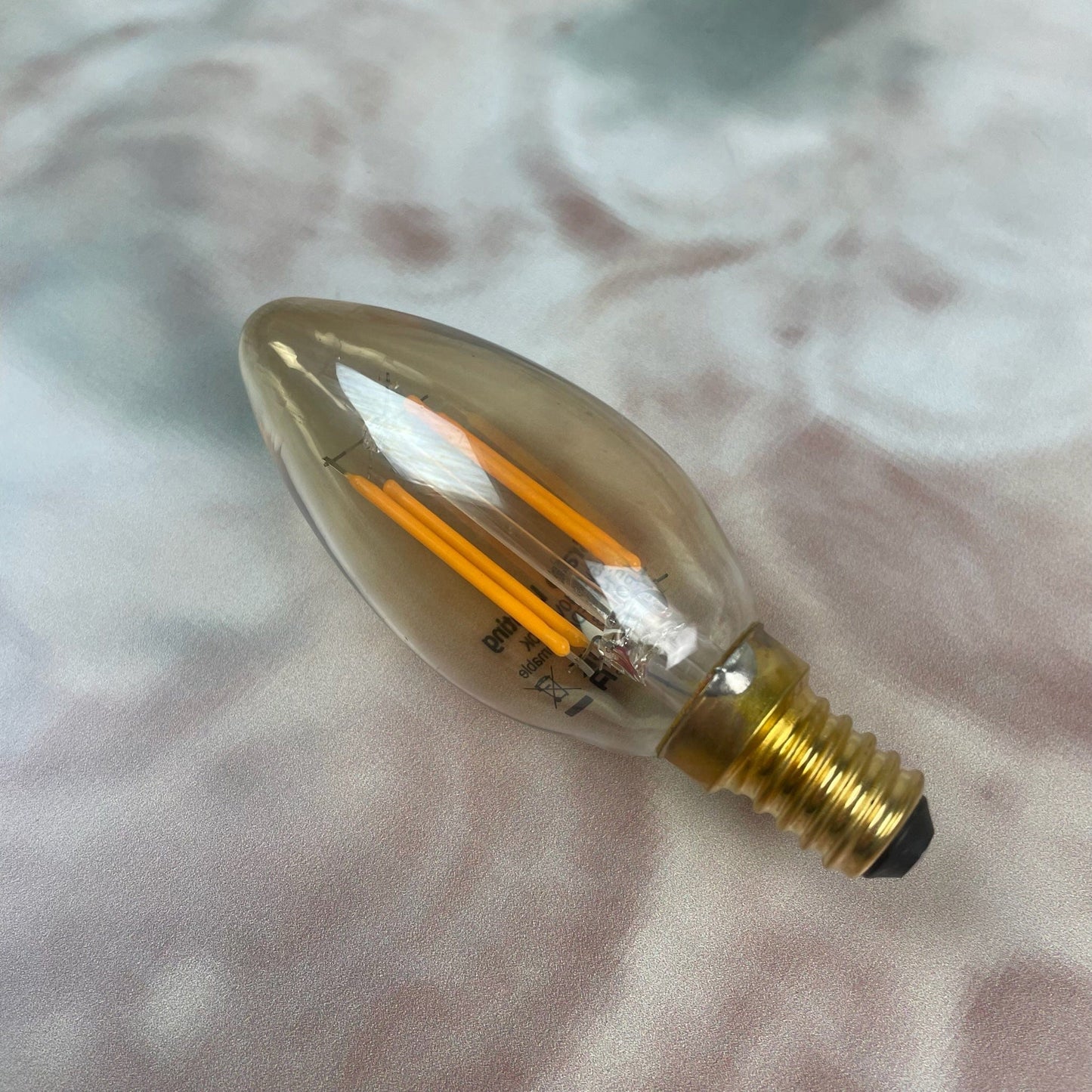 12 x E14 Amber Candle Dimmable Bundle