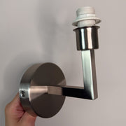 Emma Brushed Steel Wall Light Base Only