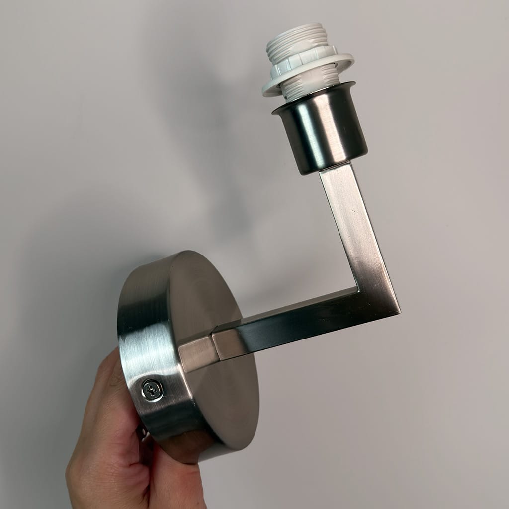 Emma Brushed Steel Wall Light Base Only