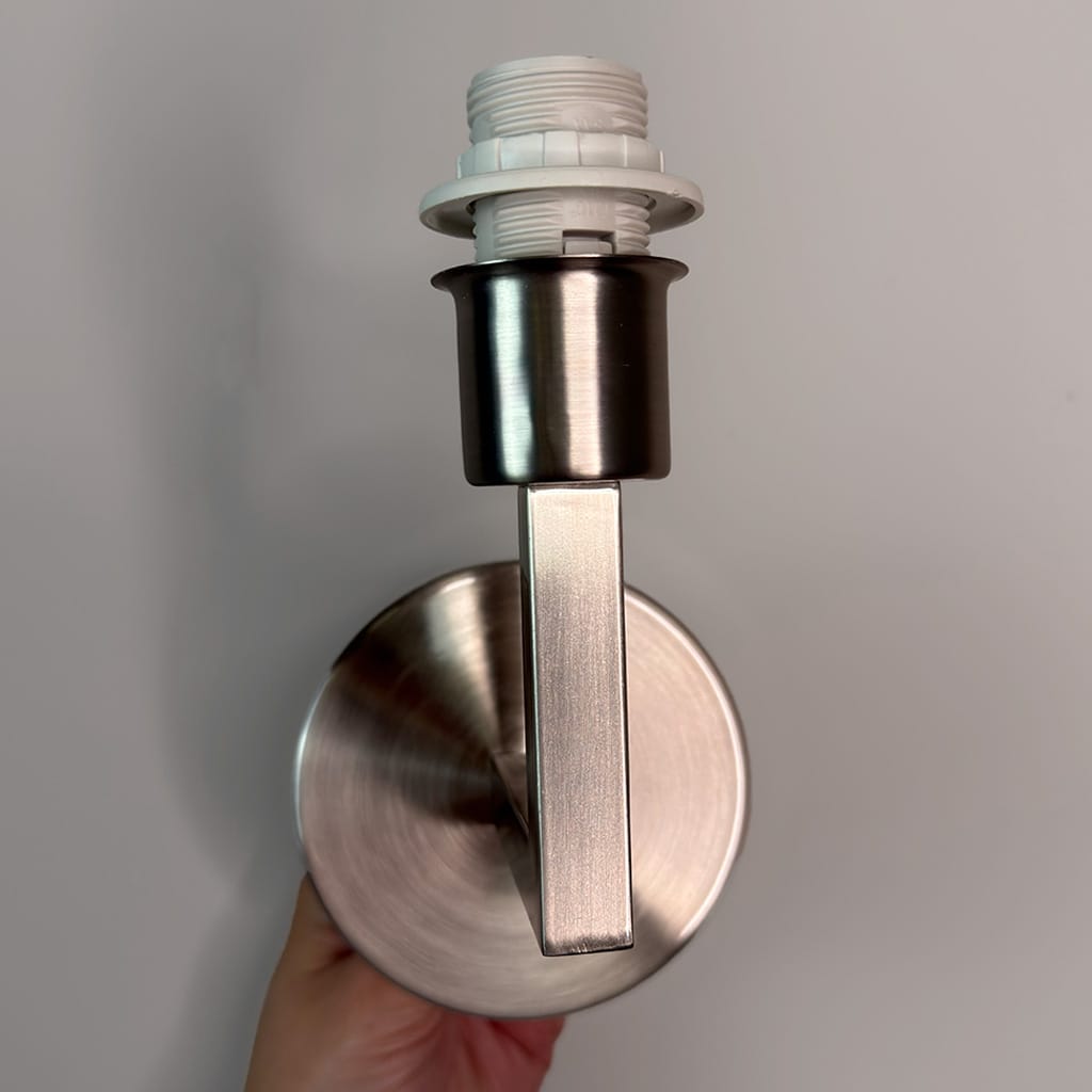 Emma Brushed Steel Wall Light Base Only