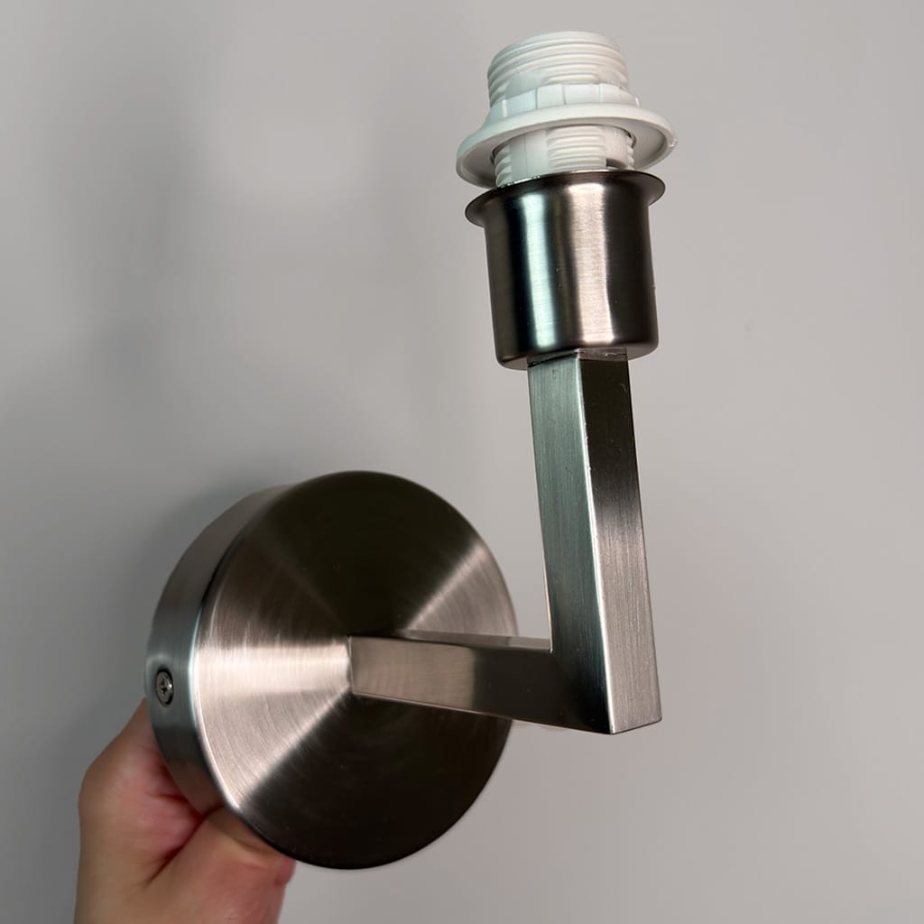Emma Brushed Steel Wall Light Base Only