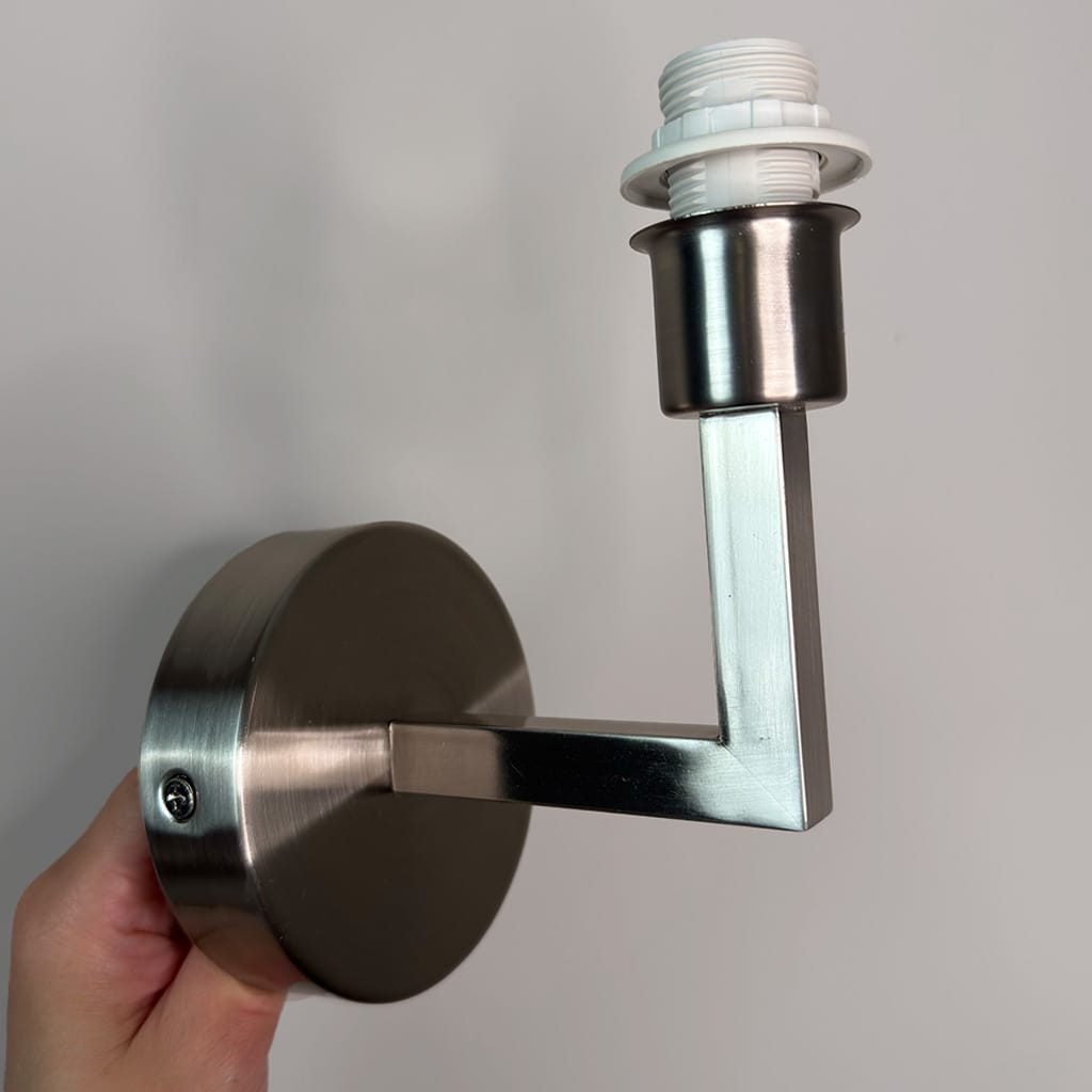 Emma Brushed Steel Wall Light Base Only