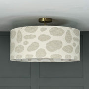 Bodie Ecru Boucle Pendant Shade with Frosted Lining