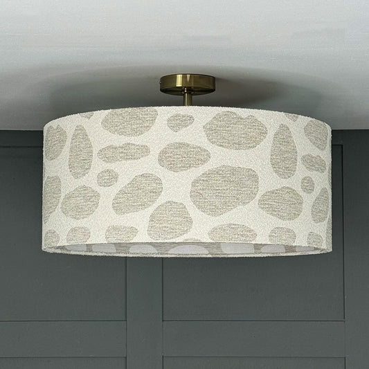 Bodie Ecru Boucle Shade with Frosted Lining