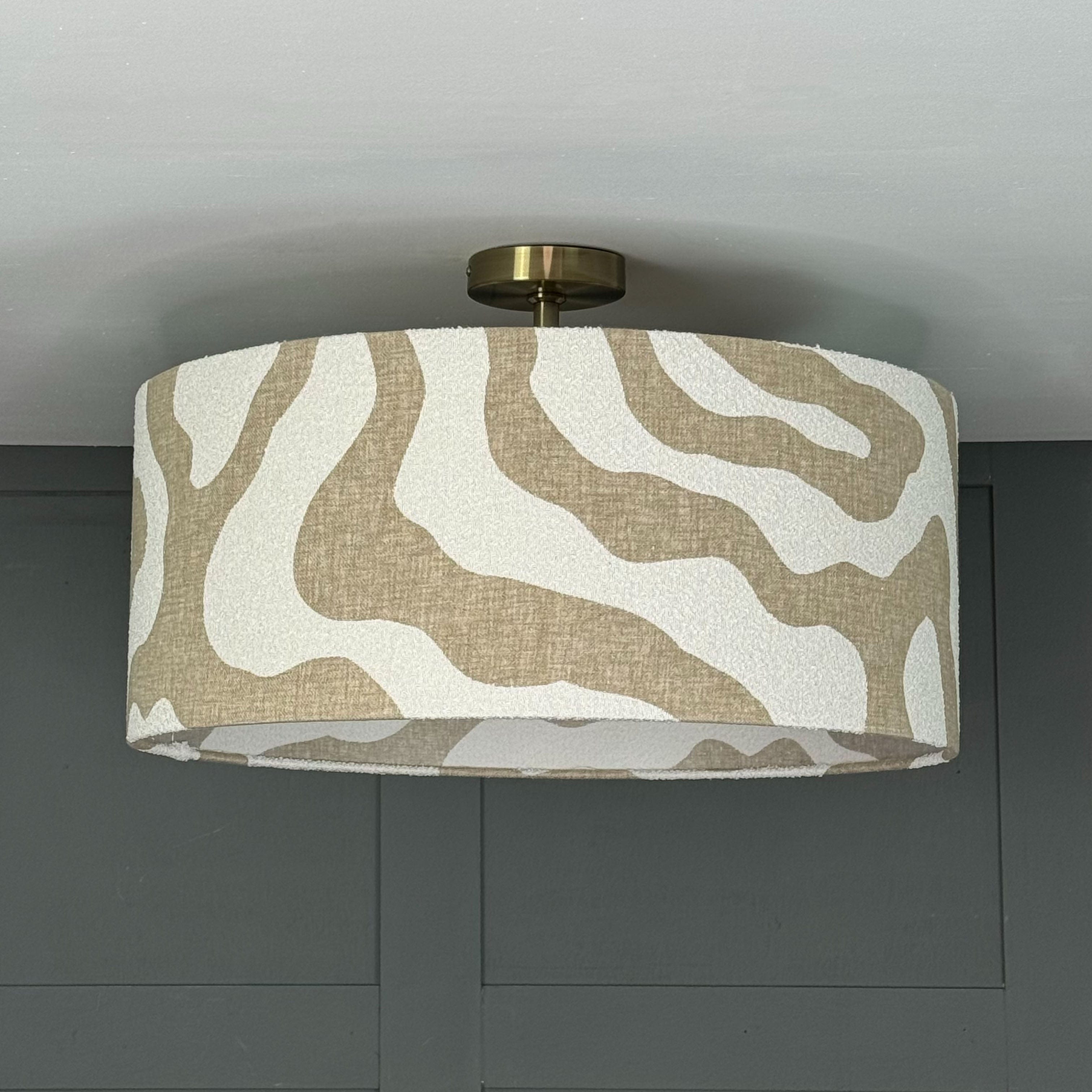 Sigrid Birch Boucle Shade with Frosted Lining