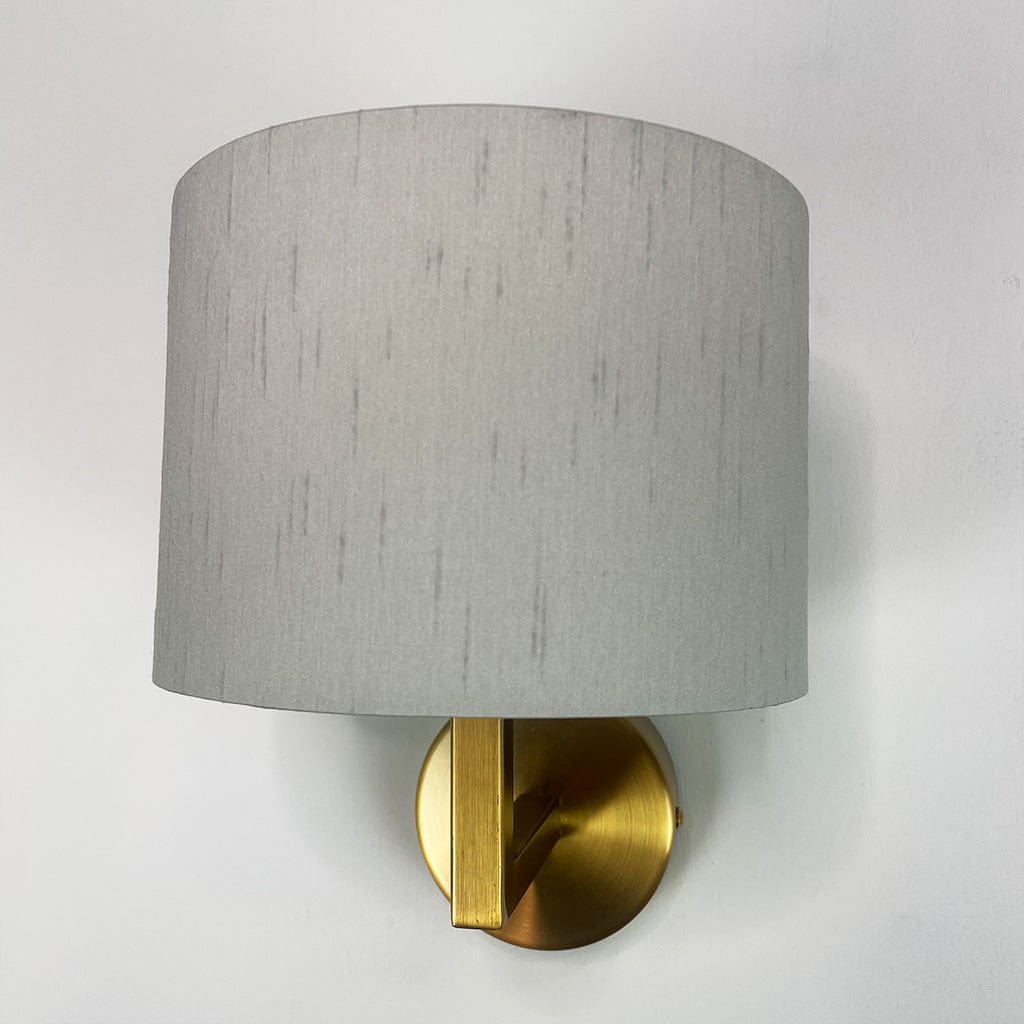 Emma Gold Wall Light with Stockholm Faux Silk Shade