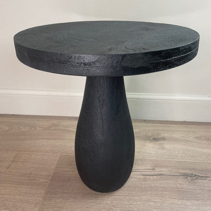 Eric Pedestal End Table Black