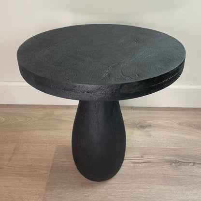 Eric Pedestal End Table Black