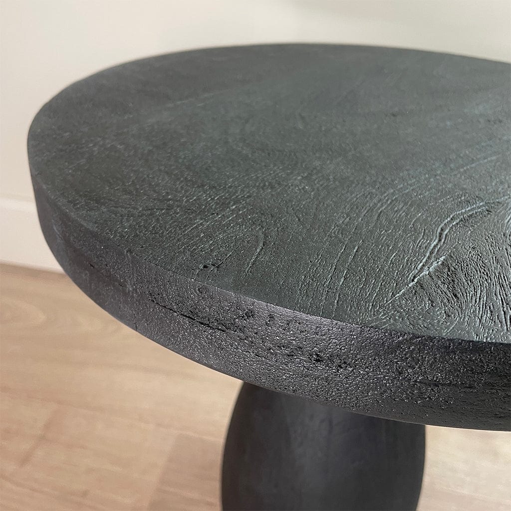 Eric Pedestal End Table Black