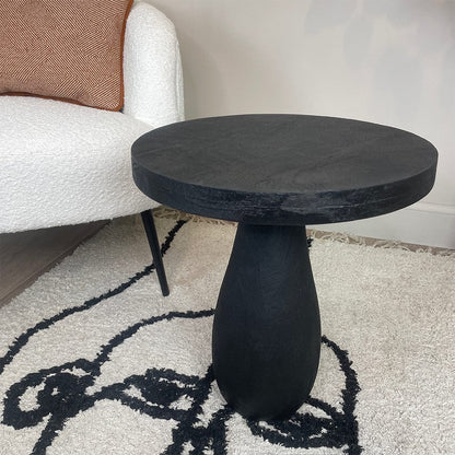 Eric Pedestal End Table Black