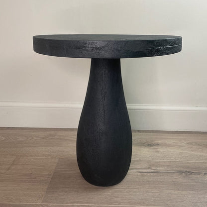 Eric Pedestal End Table Black