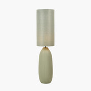 Erika Sage Green Ceramic Floor Lamp & Shade