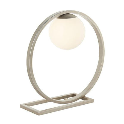 Luna Brushed Silver Table Lamp