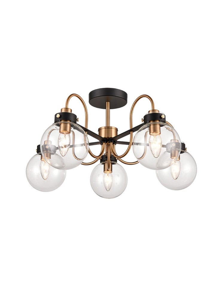 Solar 5 Light Semi Flush Ceiling Light