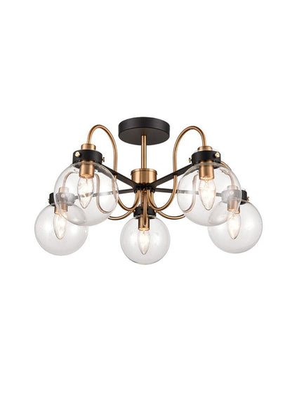 Solar 5 Light Semi Flush Ceiling Light