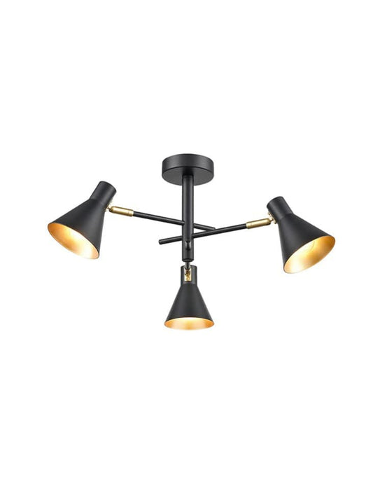 Fame 3 Light Semi Flush Pendant