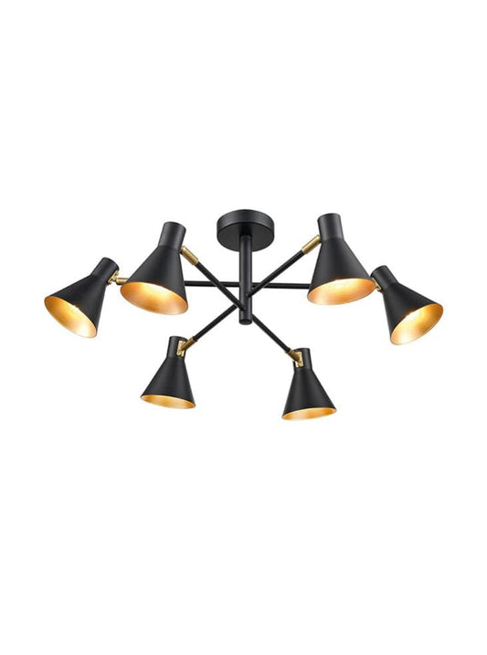 Fame 6 Light Semi Flush Pendant