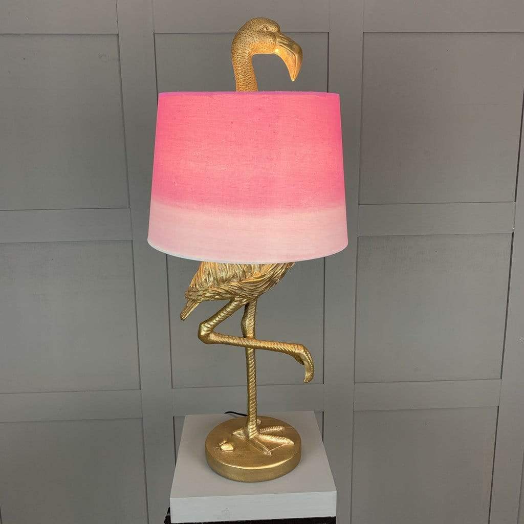 Can Can Flamingo Brass Table Lamp