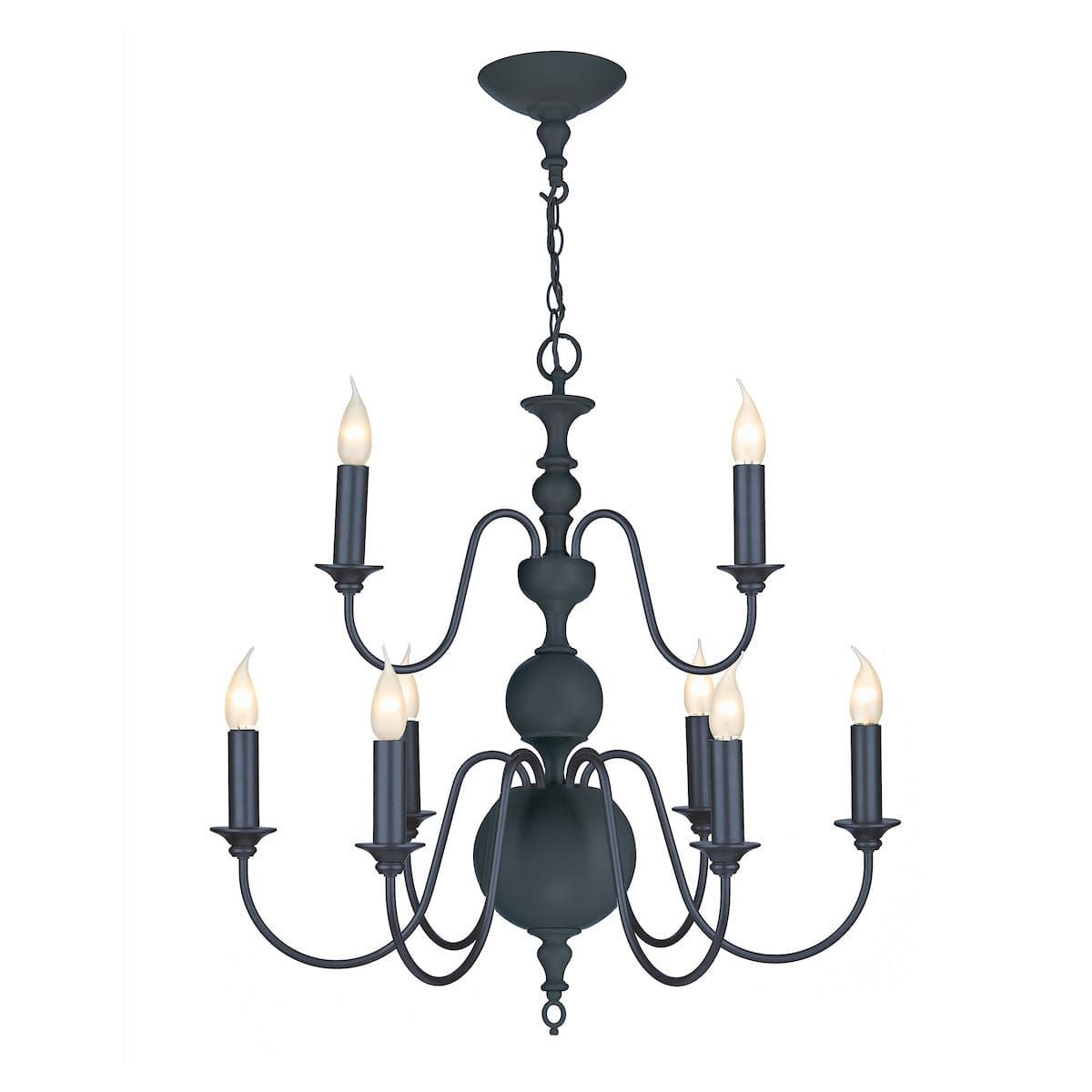 David Hunt Flemish 9 Light Smoke Blue Chandelier