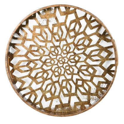 Antique Gold Mosaic Tray