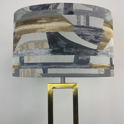 Fitzroy Gold Floor Lamp with Berlin Ochre Lampshade