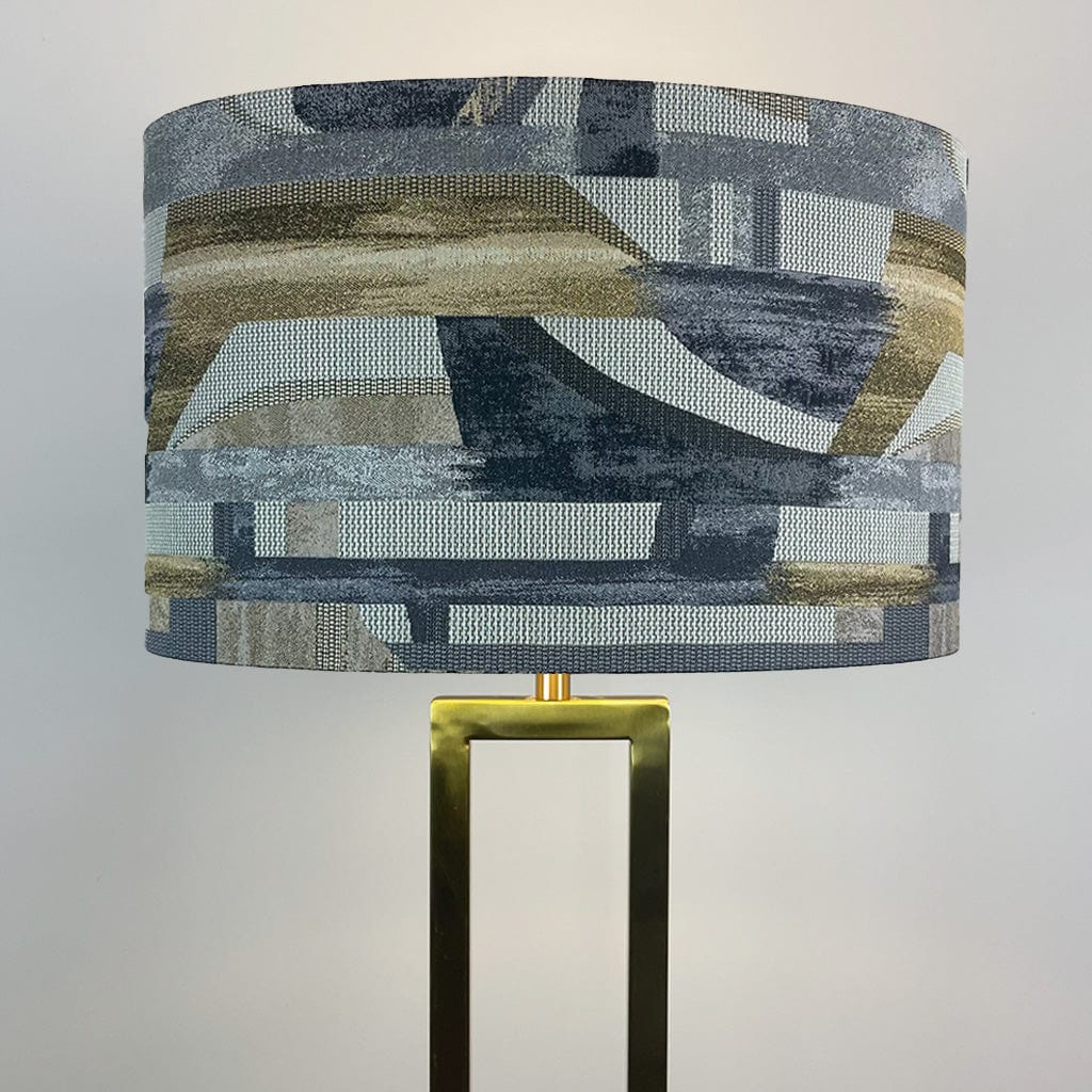 Fitzroy Gold Floor Lamp with Berlin Ochre Lampshade