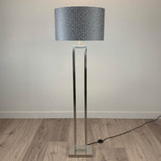 Fitzroy Brushed Steel Floor Lamp Base Only