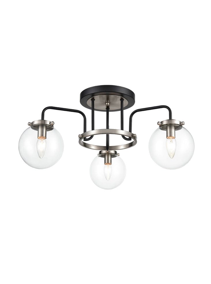 Granite 3 Light Semi Flush Low Ceiling Light