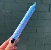 Blue & Purple Wavy Candle