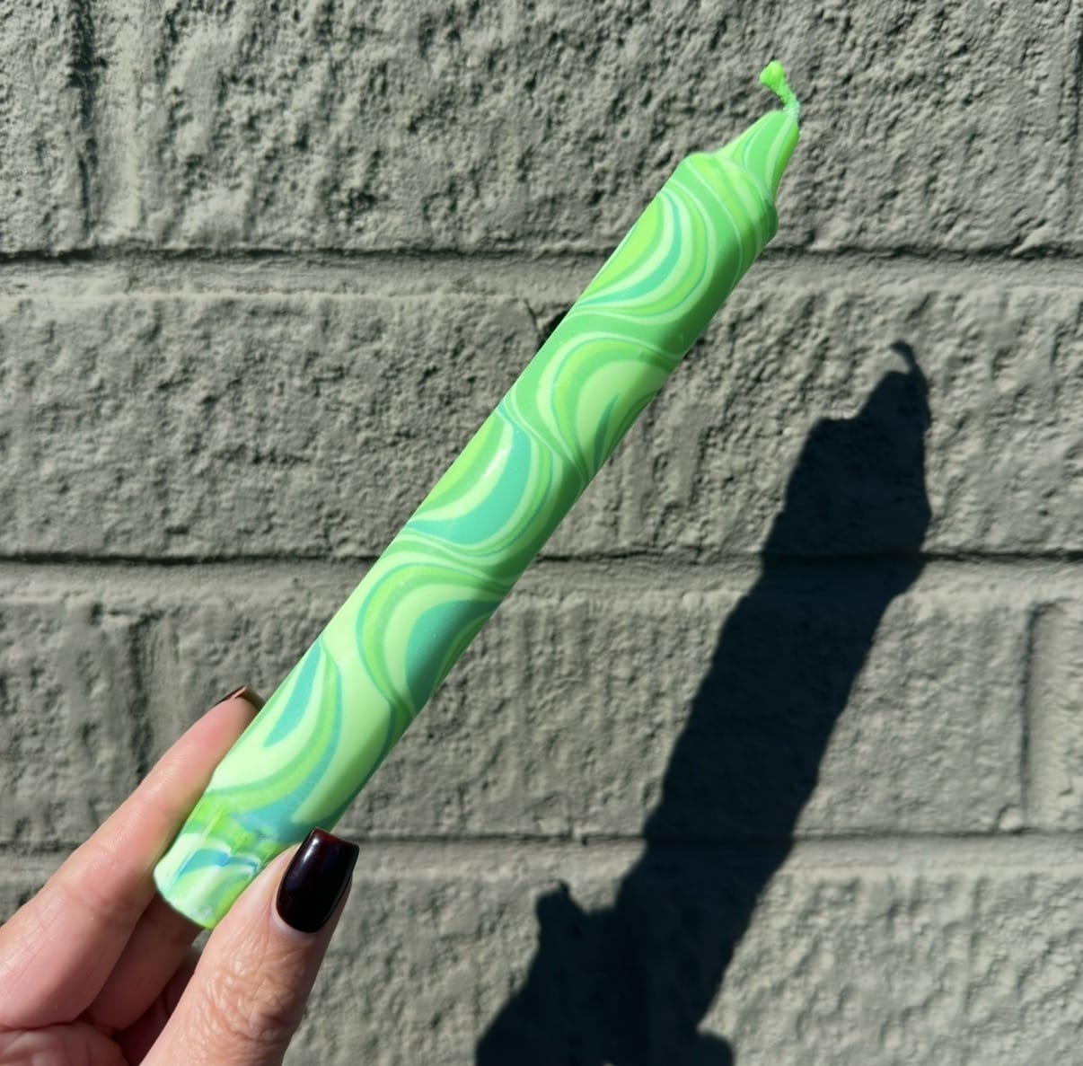 Green Marble Candle