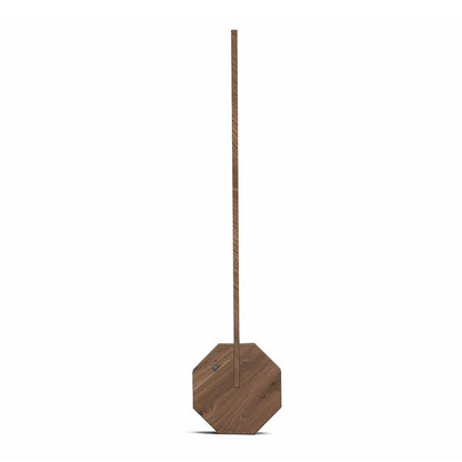 Octagon Walnut One LED Desk Lamp