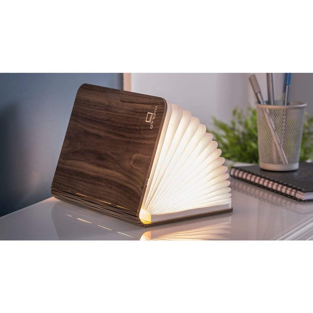 Walnut Smart LED Booklight Mini Table Lamp