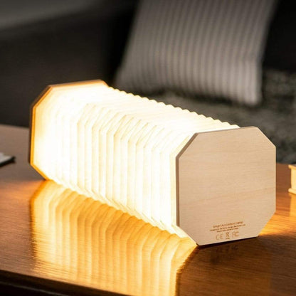 Bamboo Smart Accordion Table Lamp