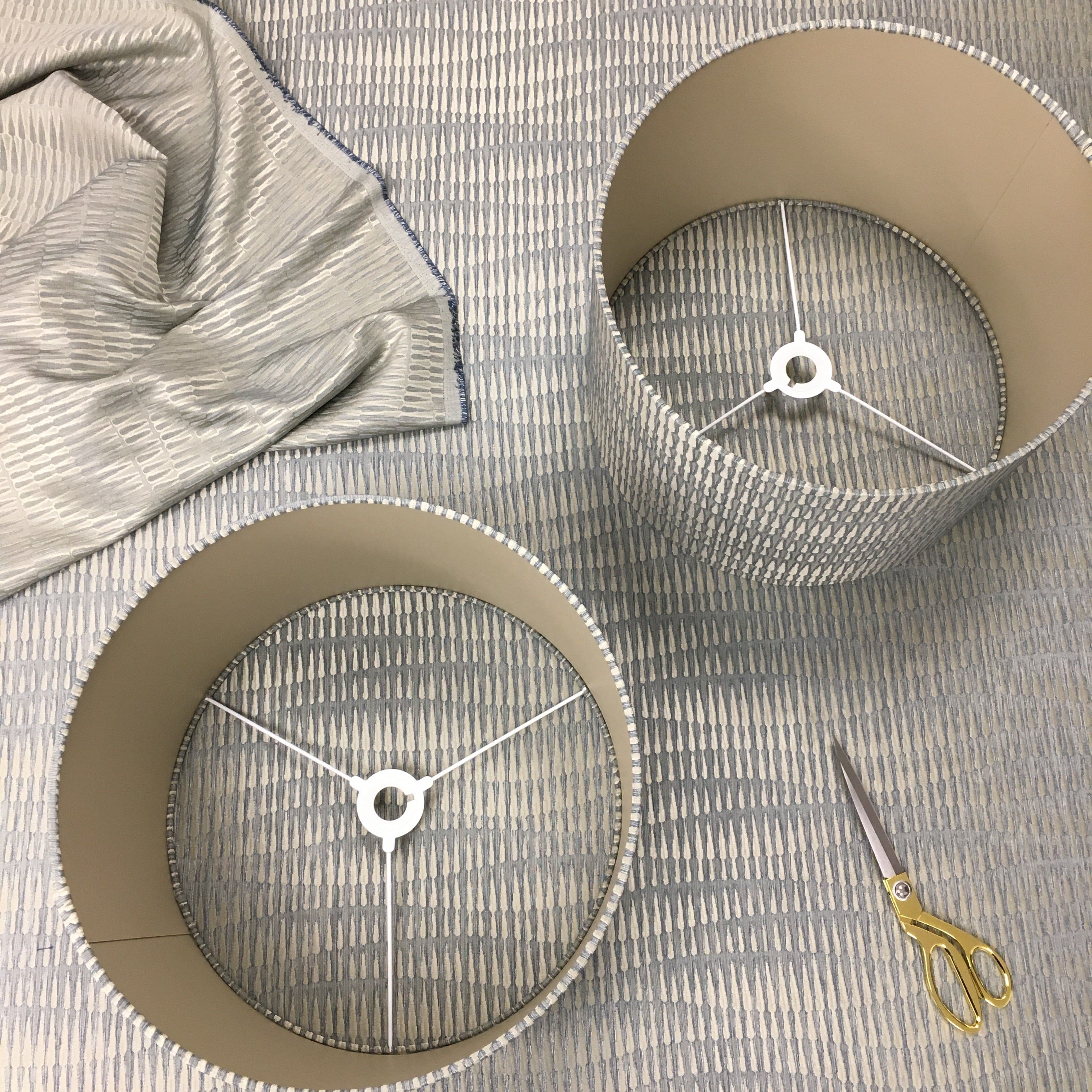 Giotto Moonlight Drum Shade with Champagne Lining