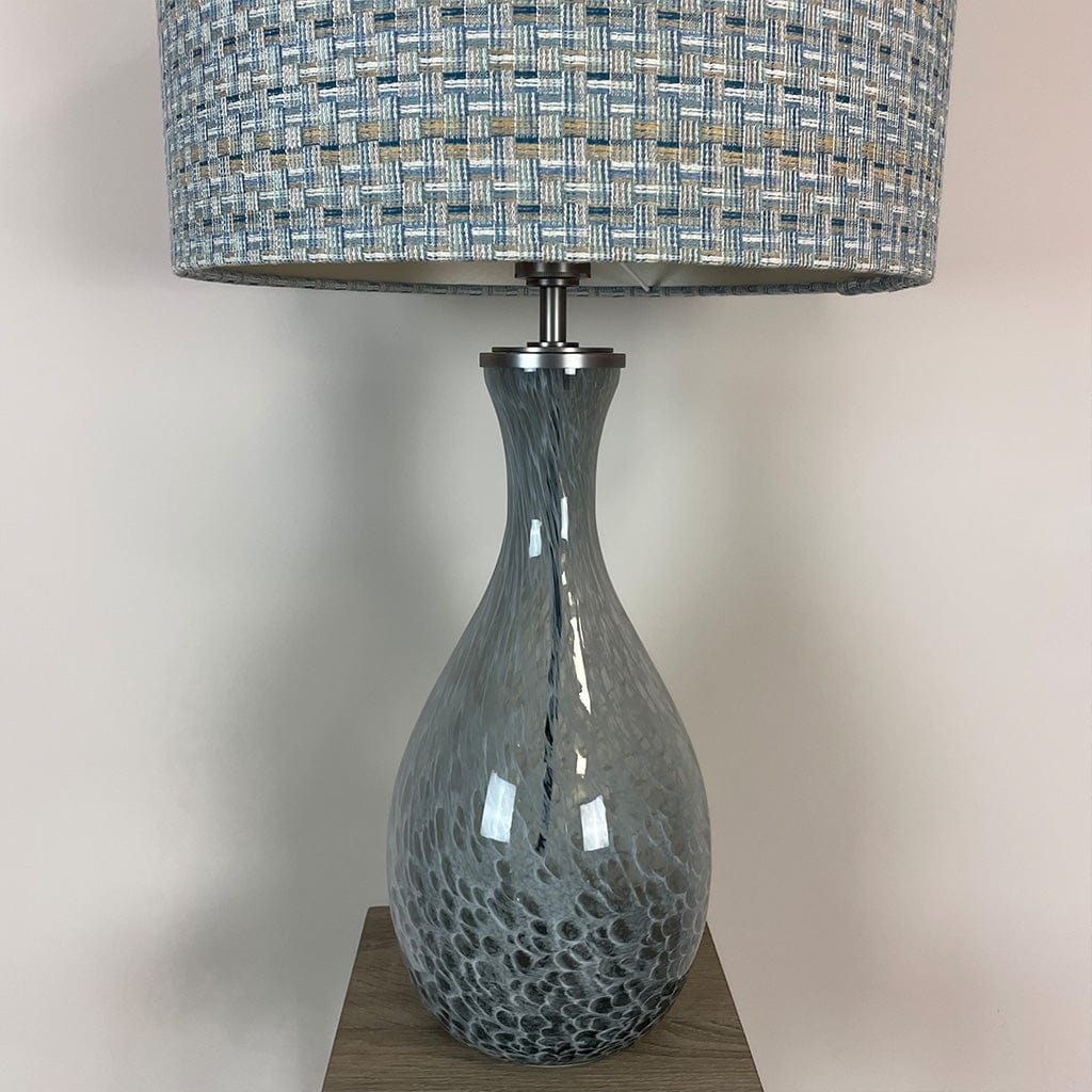 Glass Spirit Table Lamp with Mais Sapphire Shade