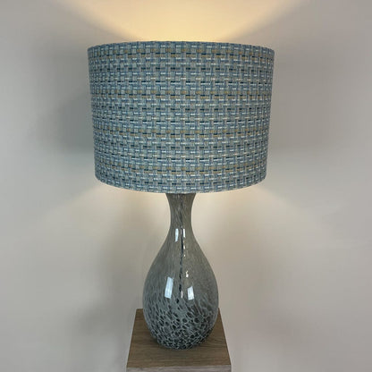 Glass Spirit Table Lamp with Mais Sapphire Shade