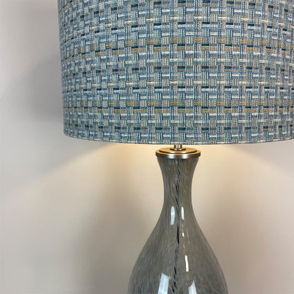 Glass Spirit Table Lamp with Mais Sapphire Shade