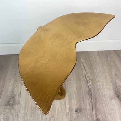 Gold Aluminium Mermaid Tail Side Table
