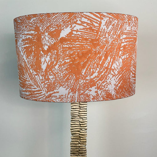 Rocke Bespoke Lampshade in Fossil Terracotta